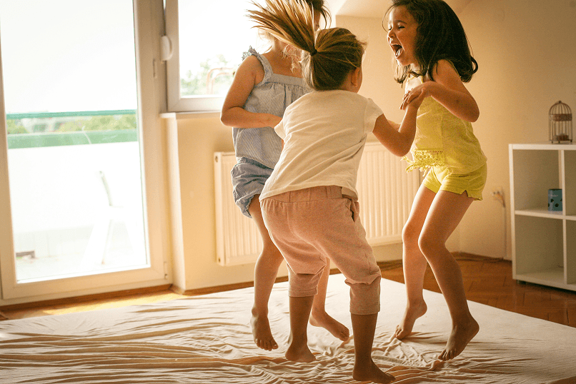 Kids jumping