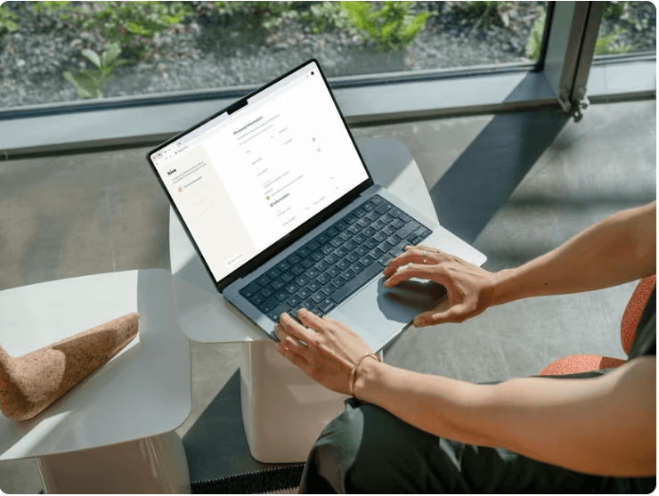 A client checking their goals in the Hive portal